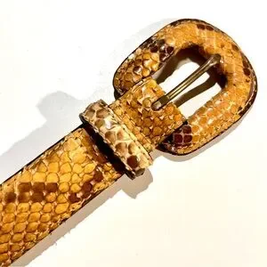 Wcm | Accessories | Genuine Python Belt By Wcm New York In  display picture 1